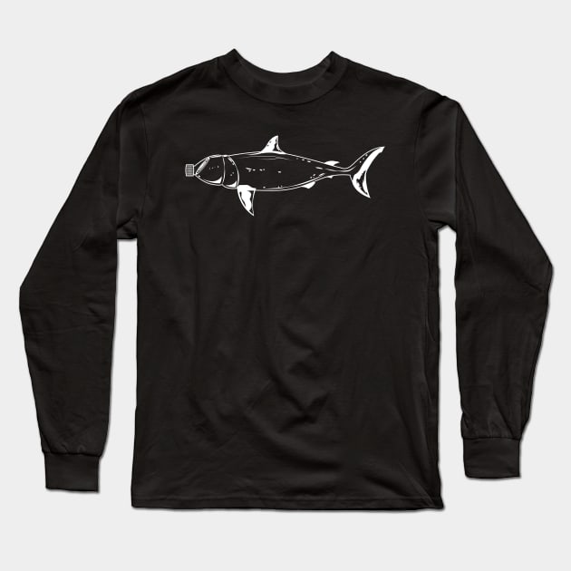 Plastic In The Sea Shark Fish Fridays Demo Long Sleeve T-Shirt by avshirtnation